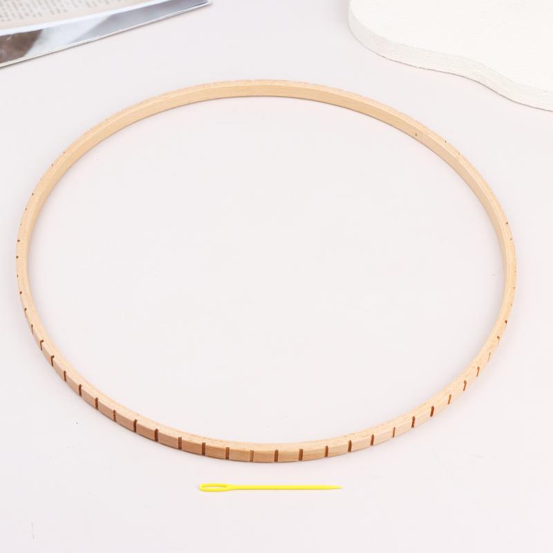 Cerchi in Legno Strumenti per Tessitura Fai da Te Telaio Circolare in Legno per Lavorare a Maglia Artigianato Appeso a Parete Decorazione Muro Casa Giardino