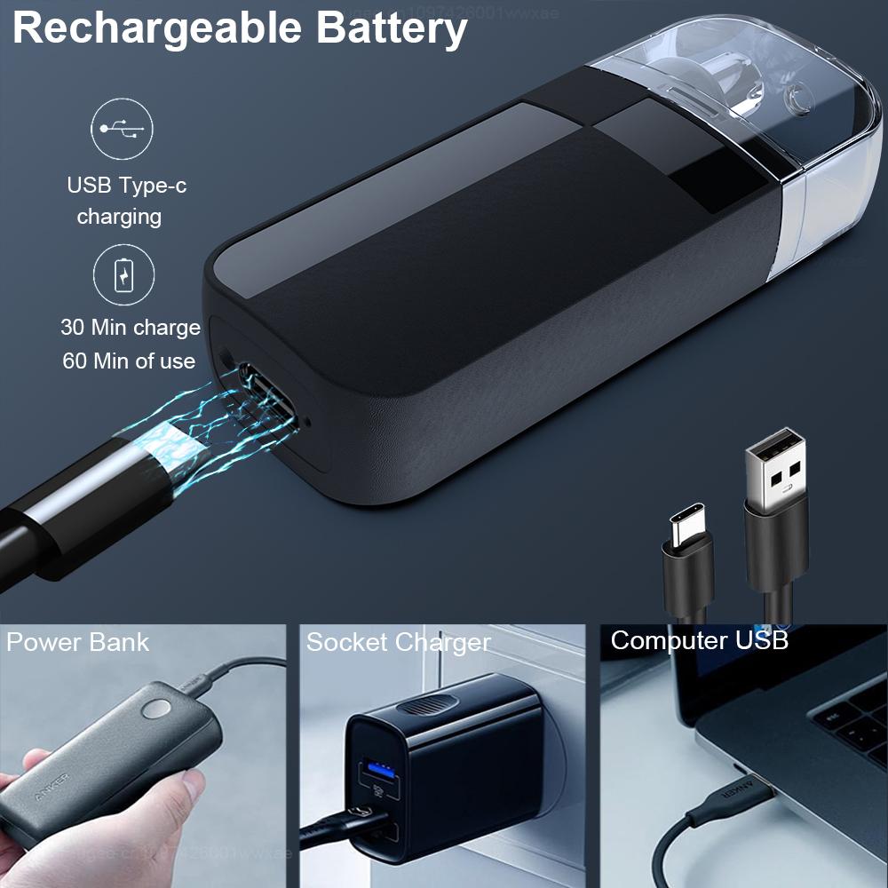 Mini Nose Hair Trimmer Portable Nose Hair Remover USB Rechargeable Trimmer for Nose and Ears Electric Nose Hair Cutter for Men