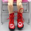 Handmade Toys Birthday Gifts Doll Accessories PU Leather Shoes Doll Boots Shoes 1/6 Doll