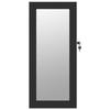 VidaXL Armoire à bijoux avec miroir murale noir 30x8,5x67 cm 353209