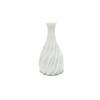Nordic 3D Printed Decorative Vase White Color Simple Mini Flower Vases Desktop Ornament Spiral Vase Desktop Decor