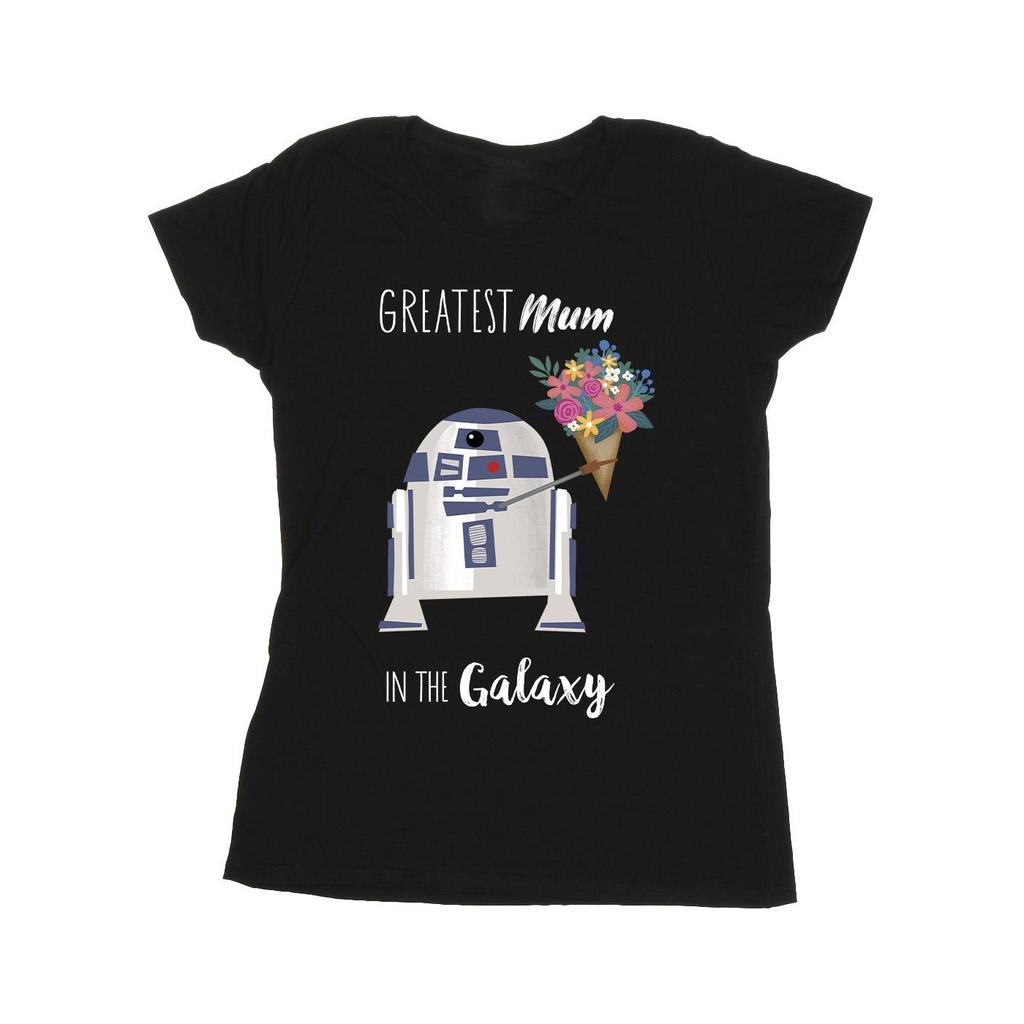 STAR WARS Womens/Ladies R2D2 Greatest Mum Cotton T-Shirt