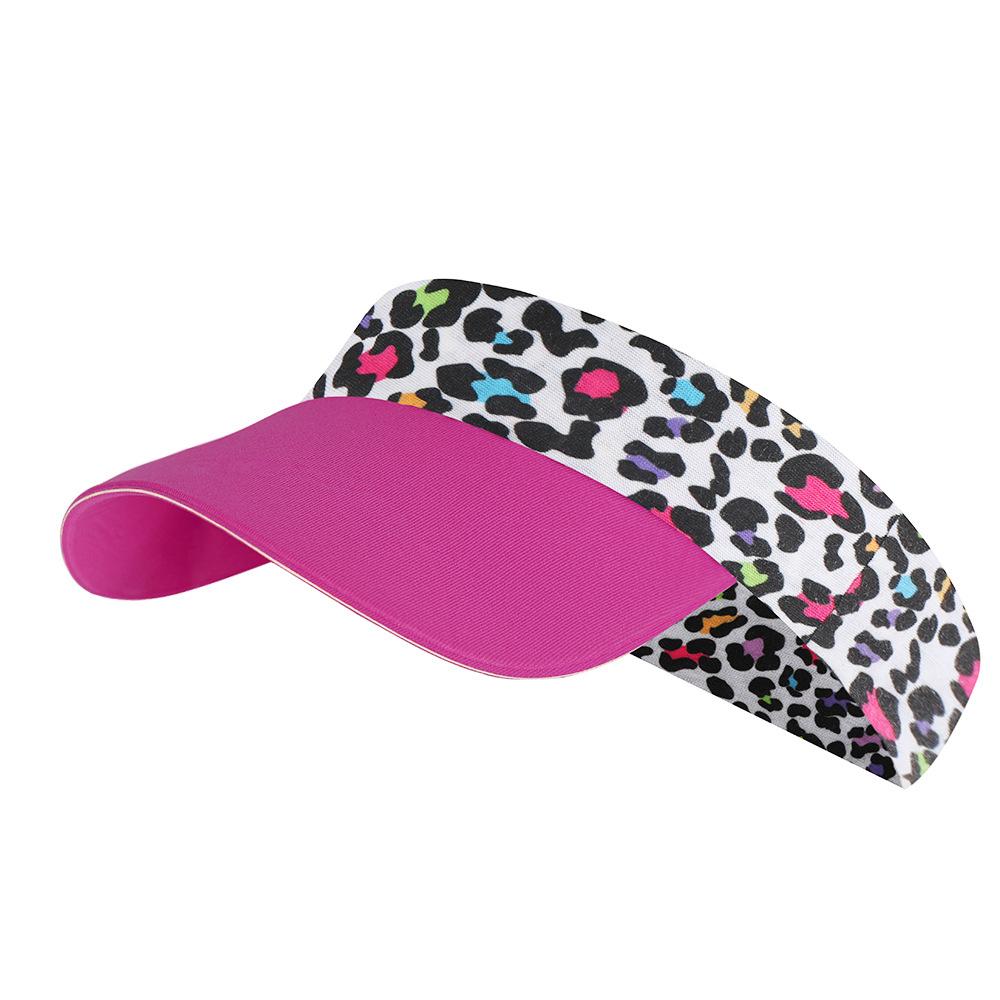My Extreme Outdoor Activities Women's Cute Cartoon Print Kids Sun Visor Hat Upf50+ Uv Protection Soft Stretchable Foldable Visor For Summer Travel Sports Tennis Run Cm