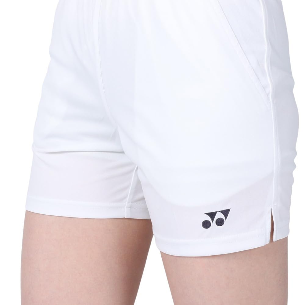 YONEX Gestrickte weiße mittellange Damen-Shorts, 25068, (011),