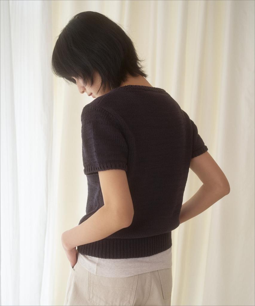 Manggomaenipeullijeu Majo Cotton Knit_Charcoal