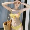 Korean Yellow Pure Desire Sexy Bikini - Vacation Style