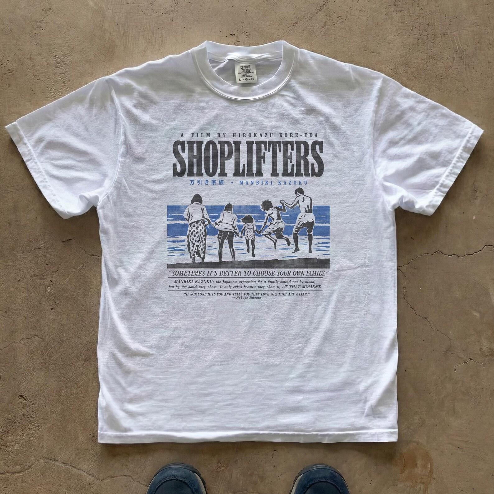 Shoplifters Manbiki Kazoku Movie Tee | T-Shirt, Japanese Cinema Beach Scene 2XL
