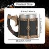 Barrel Cup Made of Resin And Stainless Steel with Ergonomic Handle for Gift Home Decor, Camping,