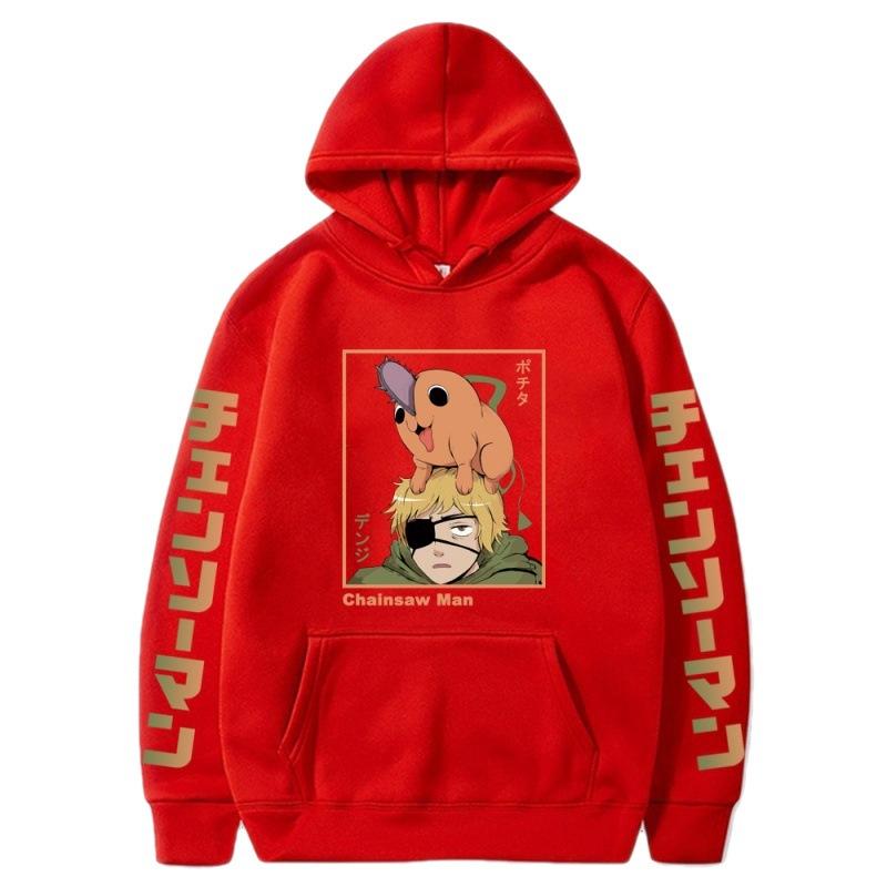 Pochita Chainsaw Man Høst Vinter Hettegensere Gutter Harajuku Jenter Pullover Fancy Musikk Casual Løs Komfortabel Genser