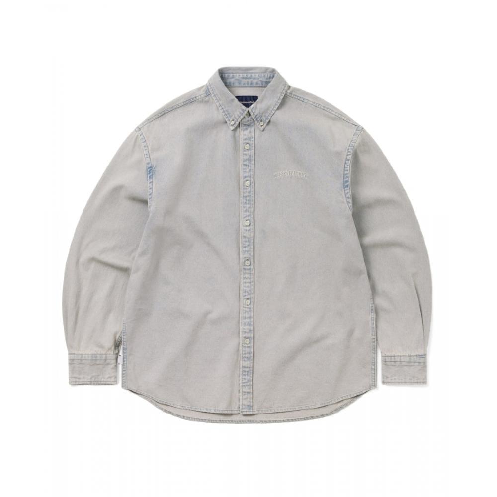 Thisisneverthat Washed Denim Shirt Lavender S