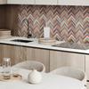 Wall Decoration PVC Panel with Pattern for Room 120X60 Cm Herringbone Wood Pattern