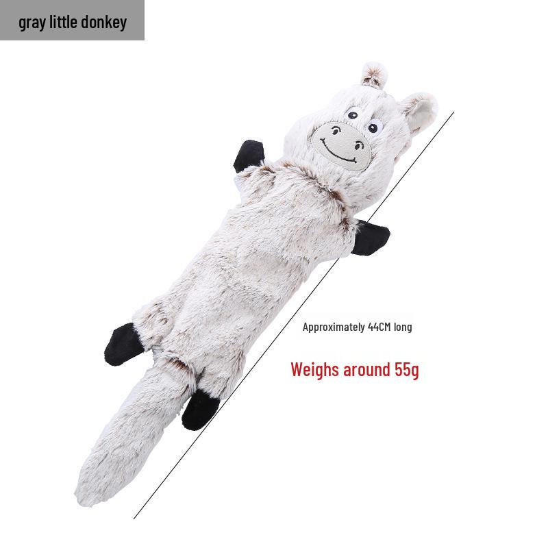 Leather Shell Interactive Chew-Resistant Plush Dog Toy