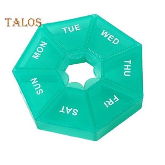 Organizador Semanal de Pílulas com 7 Compartimentos Estojo Portátil para Viagem para Pílulas Dispensador de Medicamentos de Dose Única Caixa de Armazenamento para Gerenciamento de Pílulas e Cápsulas