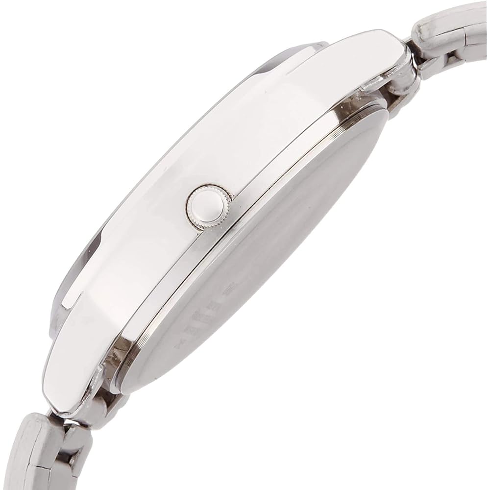 Citizen Q&Q Analog Waterproof Watch Date Day Metal Band A206-204 Men's White