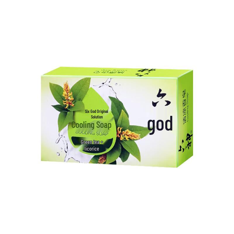 Liùshén Green Tea & Licorice Cooling Soap Bar (4-Pack)