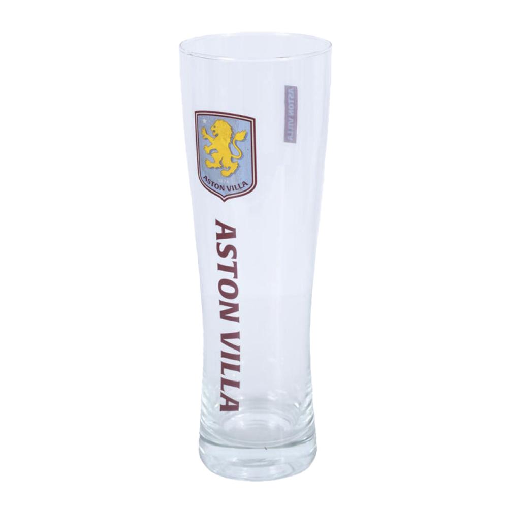 Aston Villa FC Tall 570ml Beer Glass