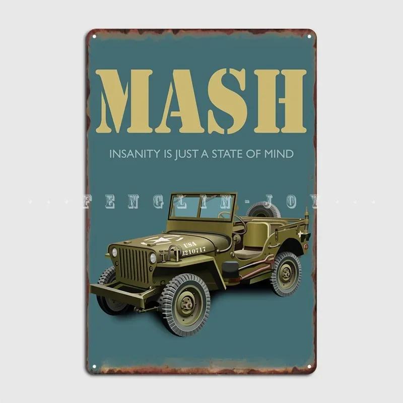 Mash Tv Series Poster Poster Metal Plaque Wall Mural Club Bar Design Plaques Tin Sign Poster