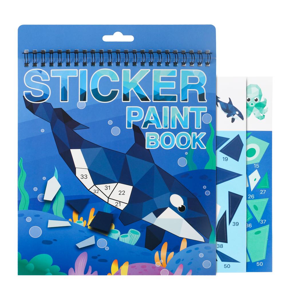 1PCS Sticker Book Crafts for Kids Ages 4-8, Sticker by Number for Brain games,Gifts,Travel Toy