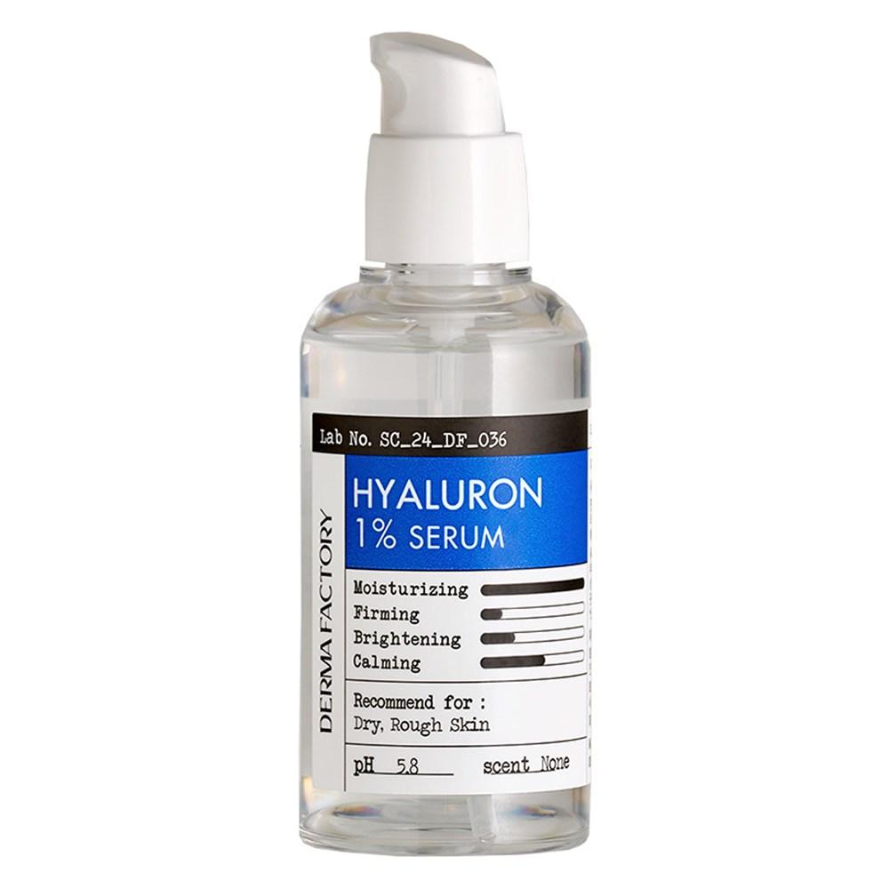 

Derma Factory Hyaluron 1% Serum – Intensive Hydration, Inner Dryness Relief & Refreshing Moisture Layering, Vegan, Korean