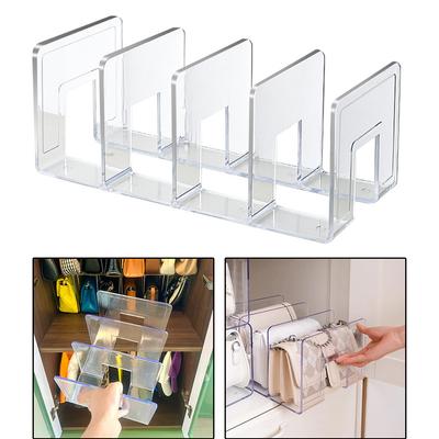 Klares Acryl-Handtaschen-Aufbewahrungsregal für Damen, stapelbares Design