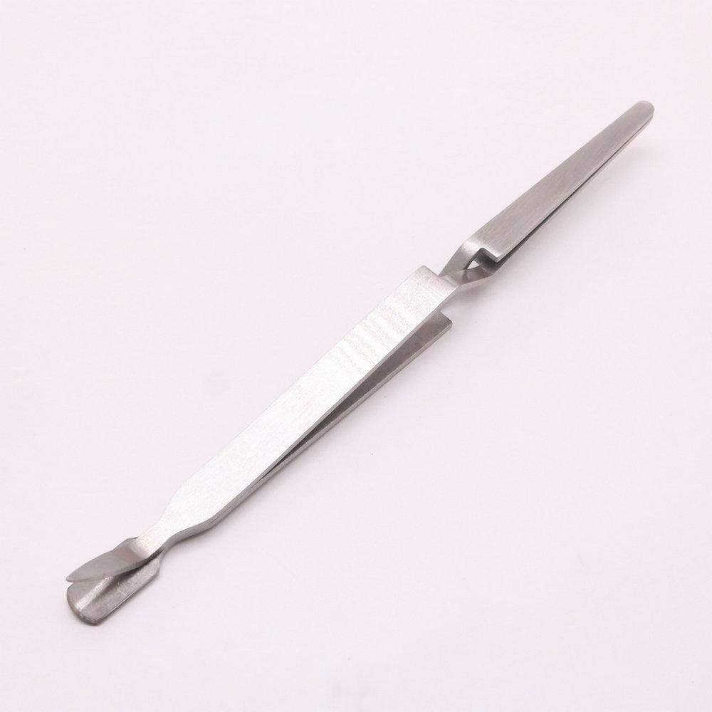 Stainless Steel Reverse Tweezers for Nail Art, Gel Polish, Crystal Nails, and DIY Extensions