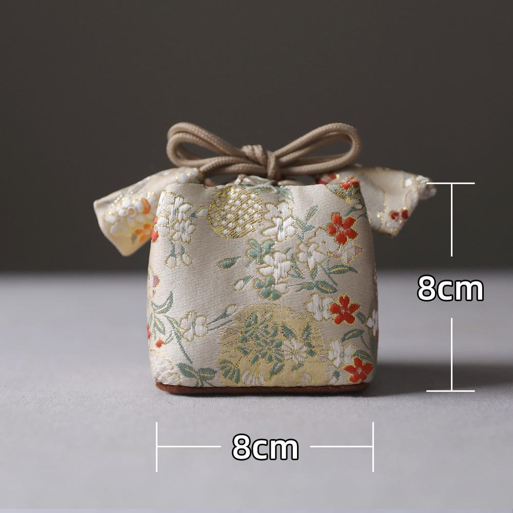 Travel Bag Storage Pouch Tea Set Teapot Cup Bag Japanese Style Multifunctional Portable Drawstring Tea Ceremony Accessories New
