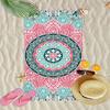 Colorful Mandala Pattern Beach Towel Patterned Sunscreen And Windproof Suitable For Swimming Pool Camping Travel Blanket