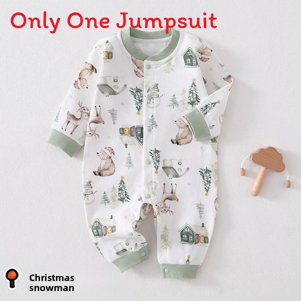 Baby Romper Spring Autumn Cotton Short Sleeve With No Bone Construction For Newborns And Infants