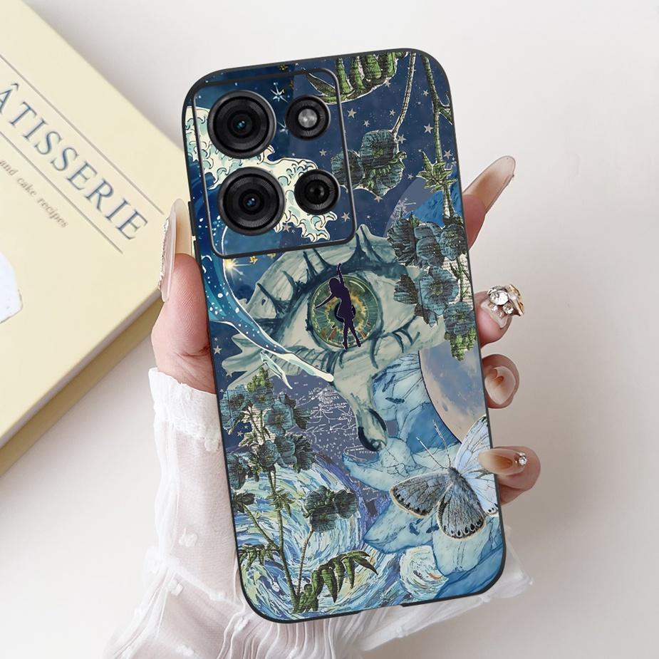 For Motorola Moto G15 Case MotoG75 XT2437-2 New Luxury Candy Painted Cover Soft TPU Phone Cases For Moto G75 G 15 MotoG15 Bumper
