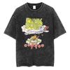 Washed Vintage Punk Band Green Day Cartoon Funny Merch Tshirt Men Women Clothing Rock Oversized T Shirts Mens Fashion Tshirts