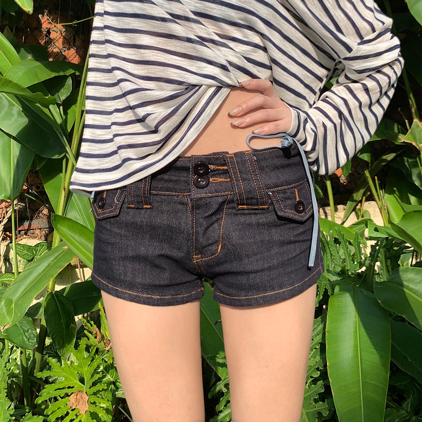 Women s High Waist A-Line Denim Shorts - Summer 2026 Collection S