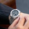 Citizen Q&Q Analog Watch 10-Year Battery Life Waterproof Date Metal Band A24A-003PK Men's Black