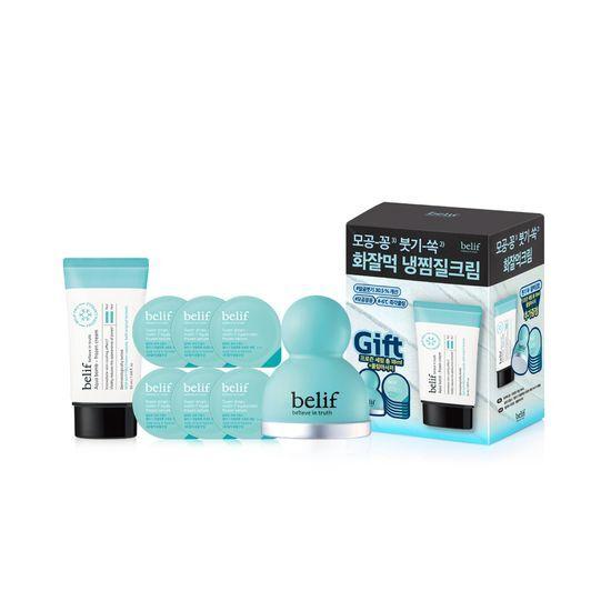 Belief Aqua Bomb Frozen Cream 50ml Promotion (+ Frozen Serum 18ml + Cooling Massager)