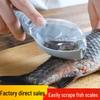 Fish Scale Scraper with Lid - Manual Household Kitchen Tool