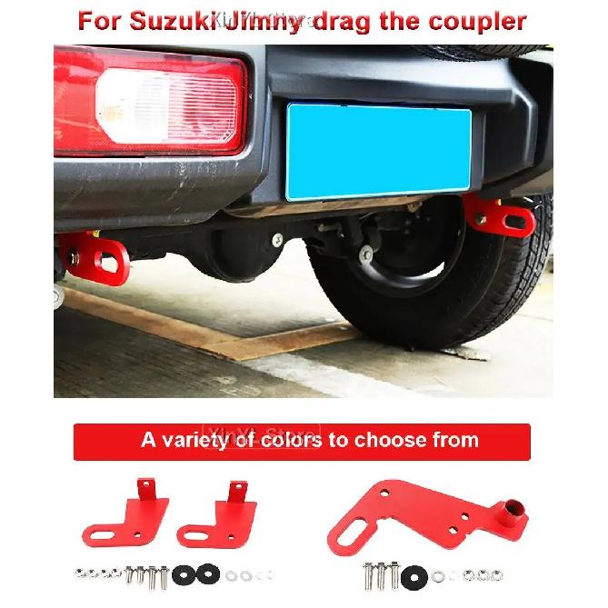 Car Trunk Front Rear Bumper Bar Towing Trailer Hook For Suzuki Jimny 2019 Up Car Accessories Red