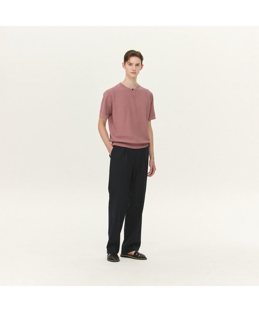 Kaembeulijimembeoseu [Movere] Short Sleeve Crew Neck Sweater - Pink Mcwam26711Pix