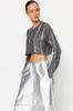Women's Fashion New Sweater Stone Super Crop Hair Braided Foil Printed Knitwear Sweater
