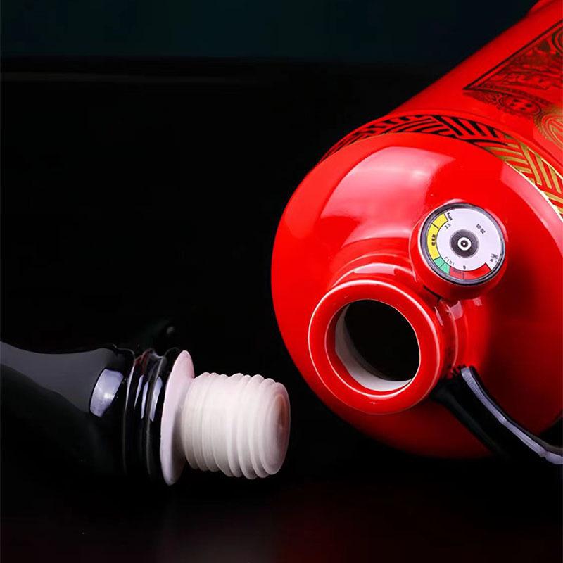 Jingdezhen Ceramic Fire Extinguisher Wine Bottle: Creative Sealed Wine Jar and Craft Pot for Home Storage
