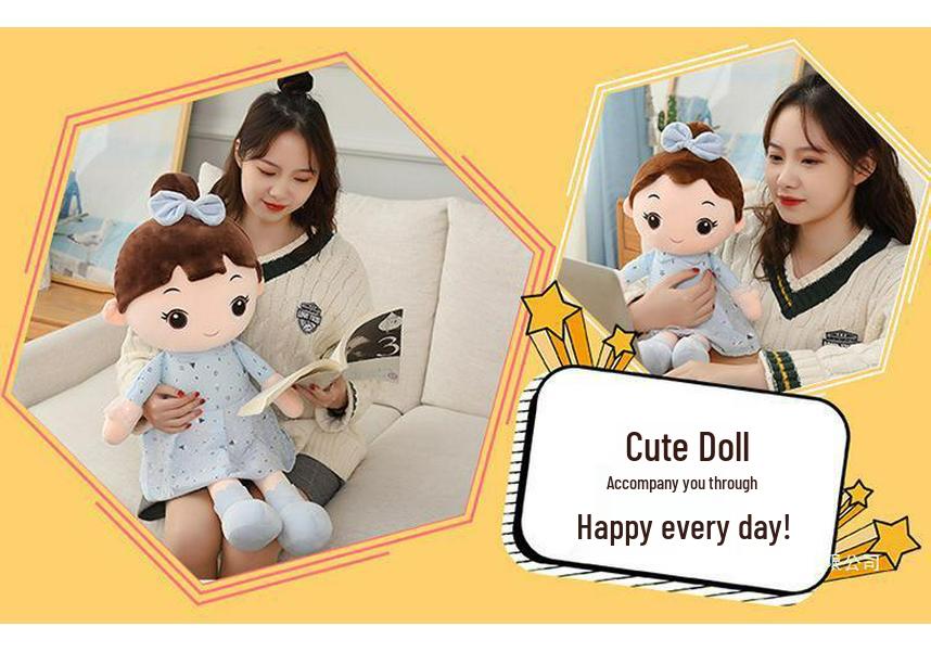 Angela Plush Doll – Cute Bedtime Companion & Hugging Pillow Gift for Girls