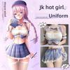 Sexy Student Uniform Temptation Underwear Role Play Erotic Nightwear JK Mini Skirt Cosplay Costume Kawaii Schoolgirl Uniform