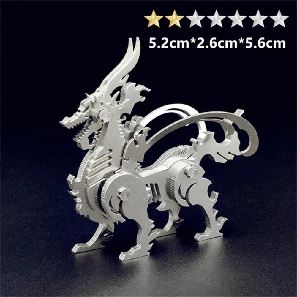 Microworld 3D Metal Animal Puzzle Games Steel Warcraft DIY Kits Detachable Jigsaw Birthday Gifts Toys For Home Decorative