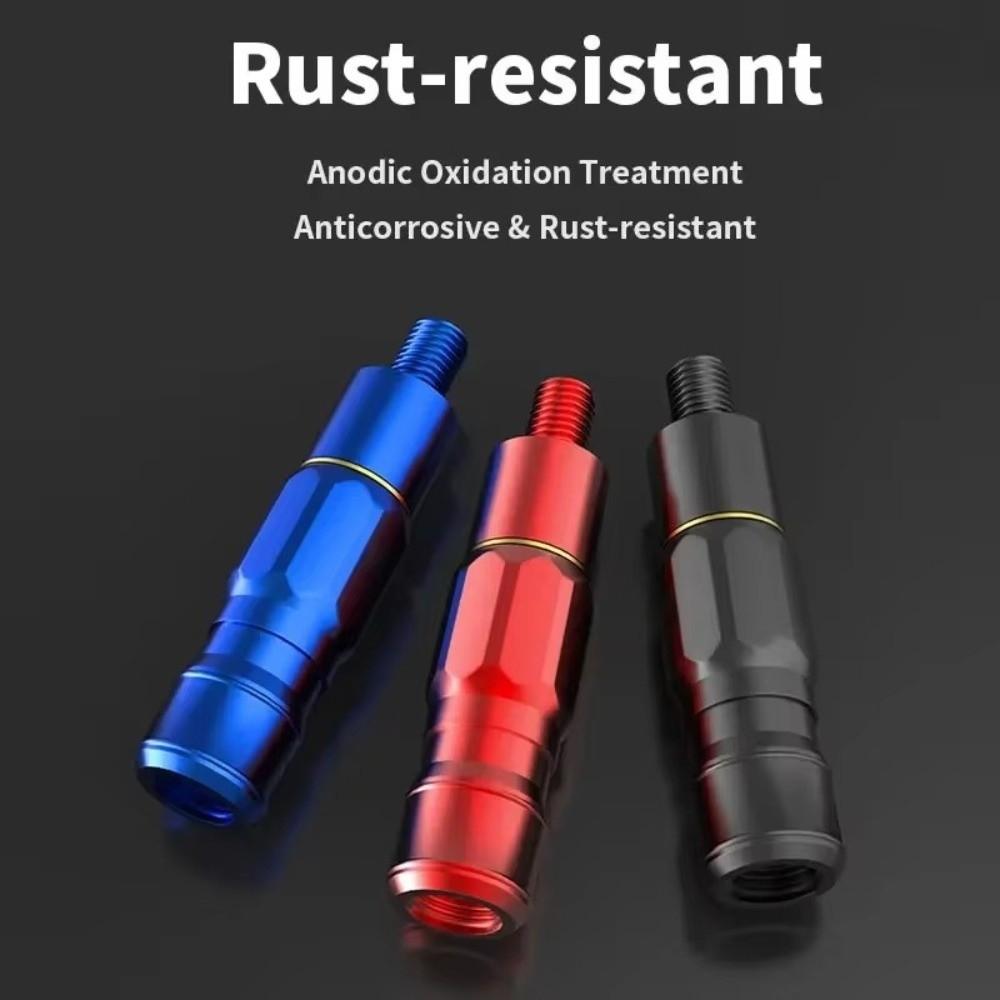 8mm Schnittstelle Kescherkopf-Adapter Anti-Rotation Aluminiumlegierung Schnellverschluss Netzverbinder Angelzubehör