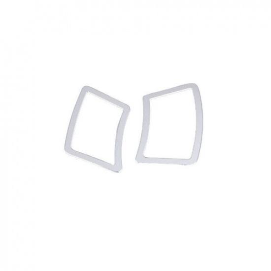 04-10 Cover Trim Silver Aluminum Side Outlet Vent Car Dashboard For BMW 5 Series