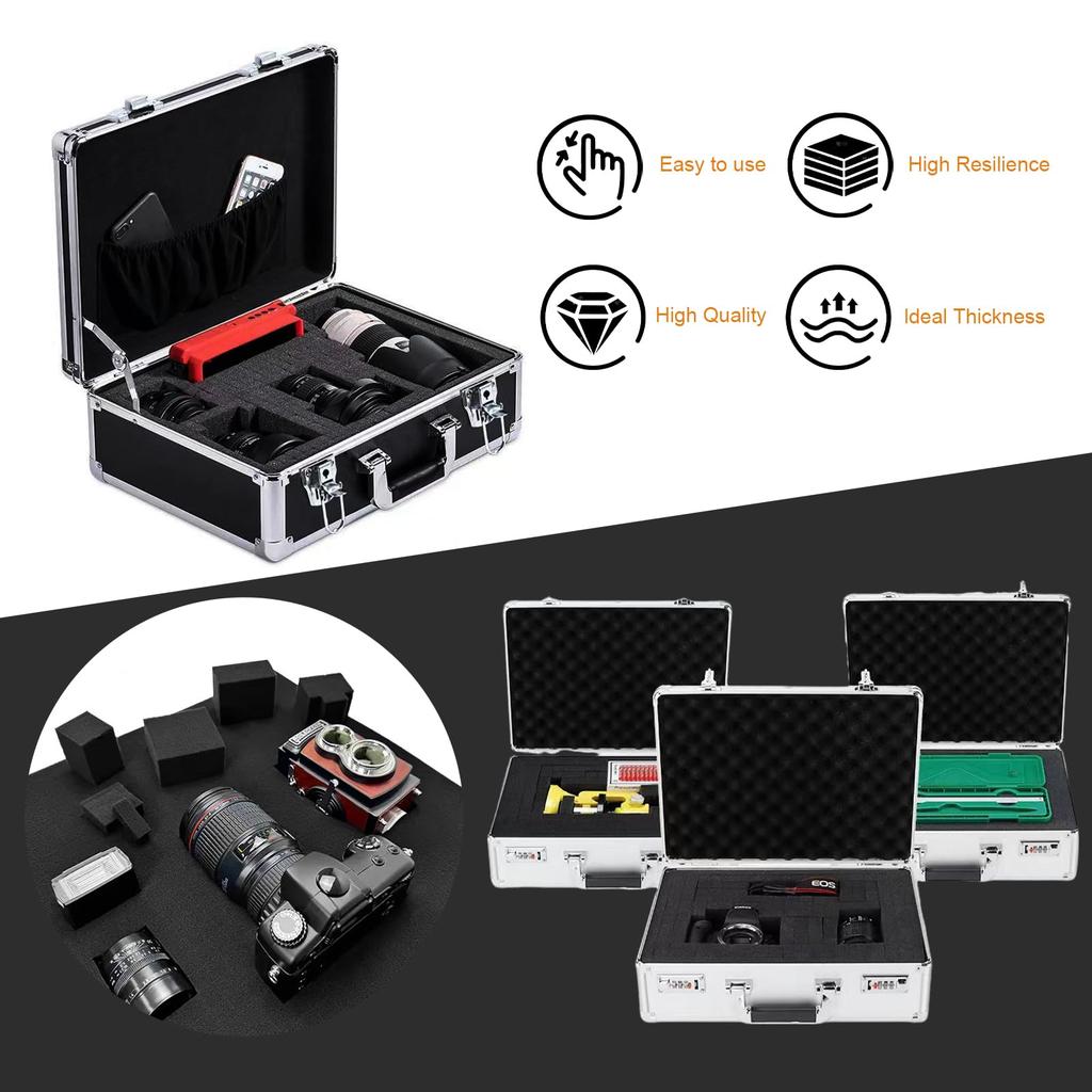 4 Pack Pre-Cut Tool Box Foam,Tool Case Shadow Foam Inserts,Foam Insert for Transportation,Premium Foam Cutting for Packaging