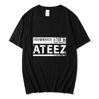 New Men's and Women's Short-sleeved T-shirt ATEEZ Trendy Fashion Casual Crew Neck, Teen T
