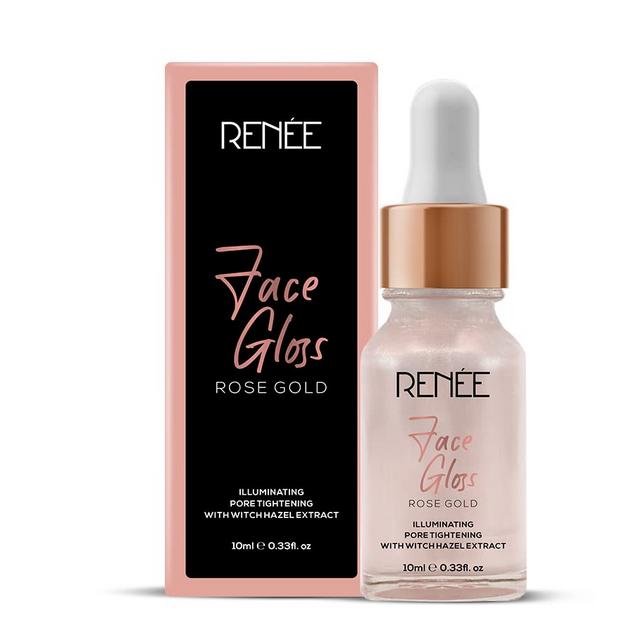 Renee Face Gloss Highlighting Strobe Serum For Glass Skin Hydration & Illumination, Paraben-Free, Hyaluronic Acid, 10ml
