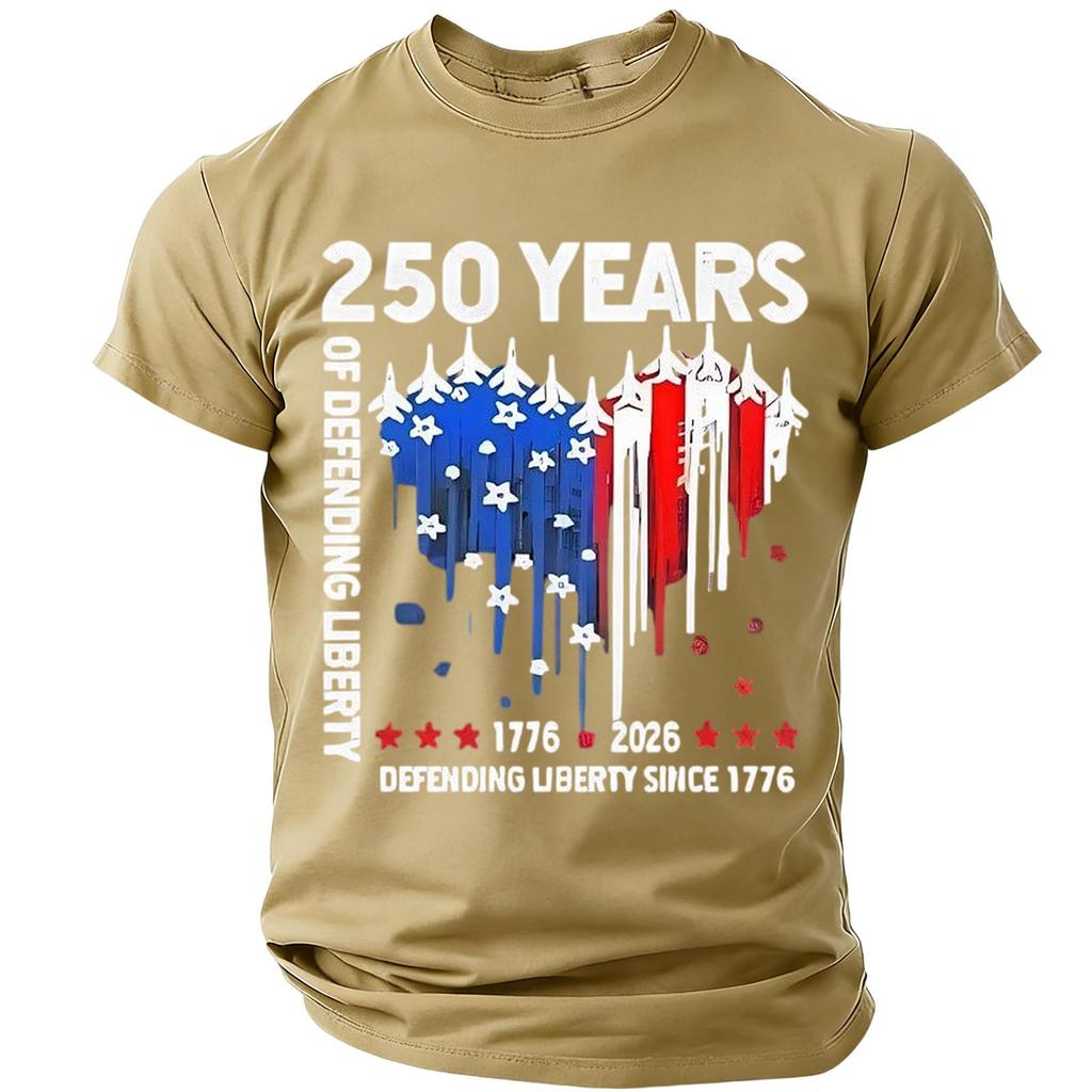 Men's Casual Round Neck Lightweight Breathable Short-Sleeve Top