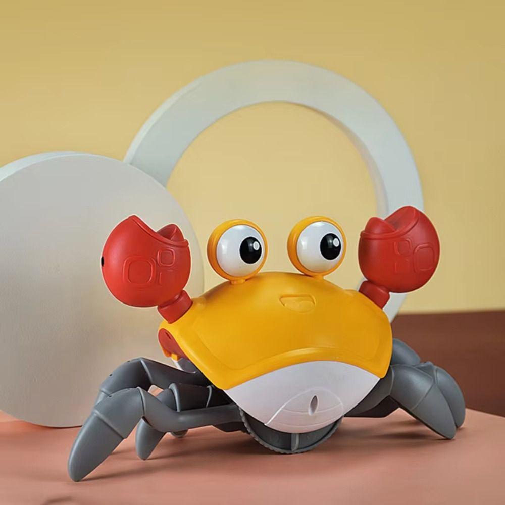 Flat Ground Escape Dancing Crab Toy Light&Music Crab Interactive Toy  Children's Toy