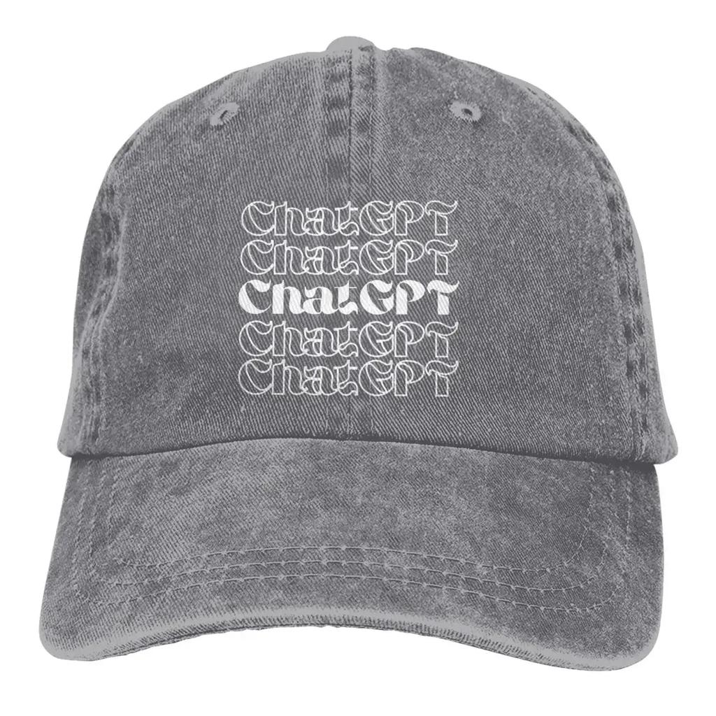 Typography Design Baseball Cap Men Cowboy Hats Women Visor Protection Snapback ChatGPT Caps
