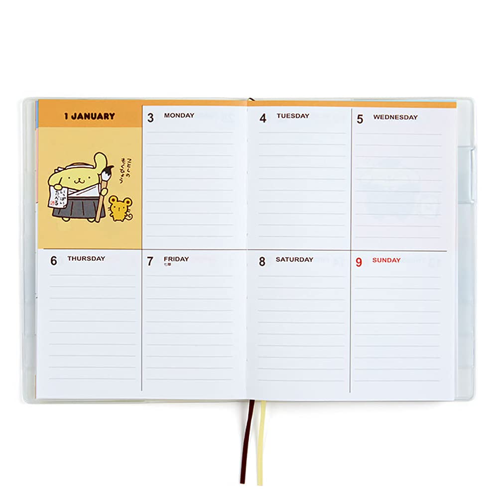 Sanrio Pompompurin B6 Diary 2022 751014 (Block Type)